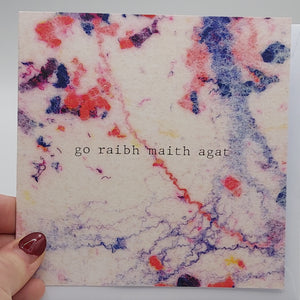 Go raibh maith agat/ thank you card