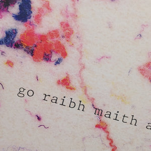 Go raibh maith agat/ thank you card