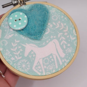 Heart embroidery hoop